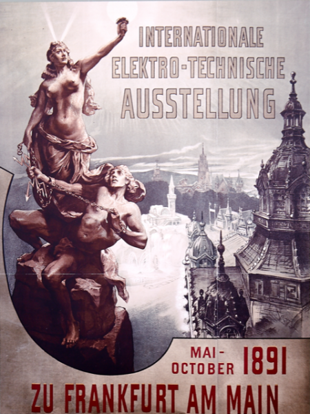 © Ein Plakat für die Internationale elektro-technische Ausstellung vom 1891